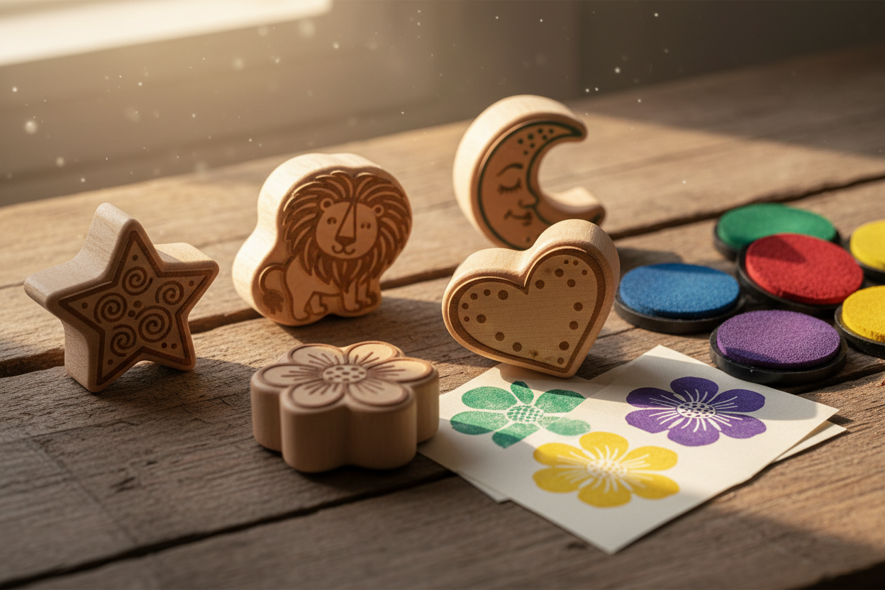 Magische Holzstempel
