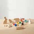 Naturholz Bastelset Tiere